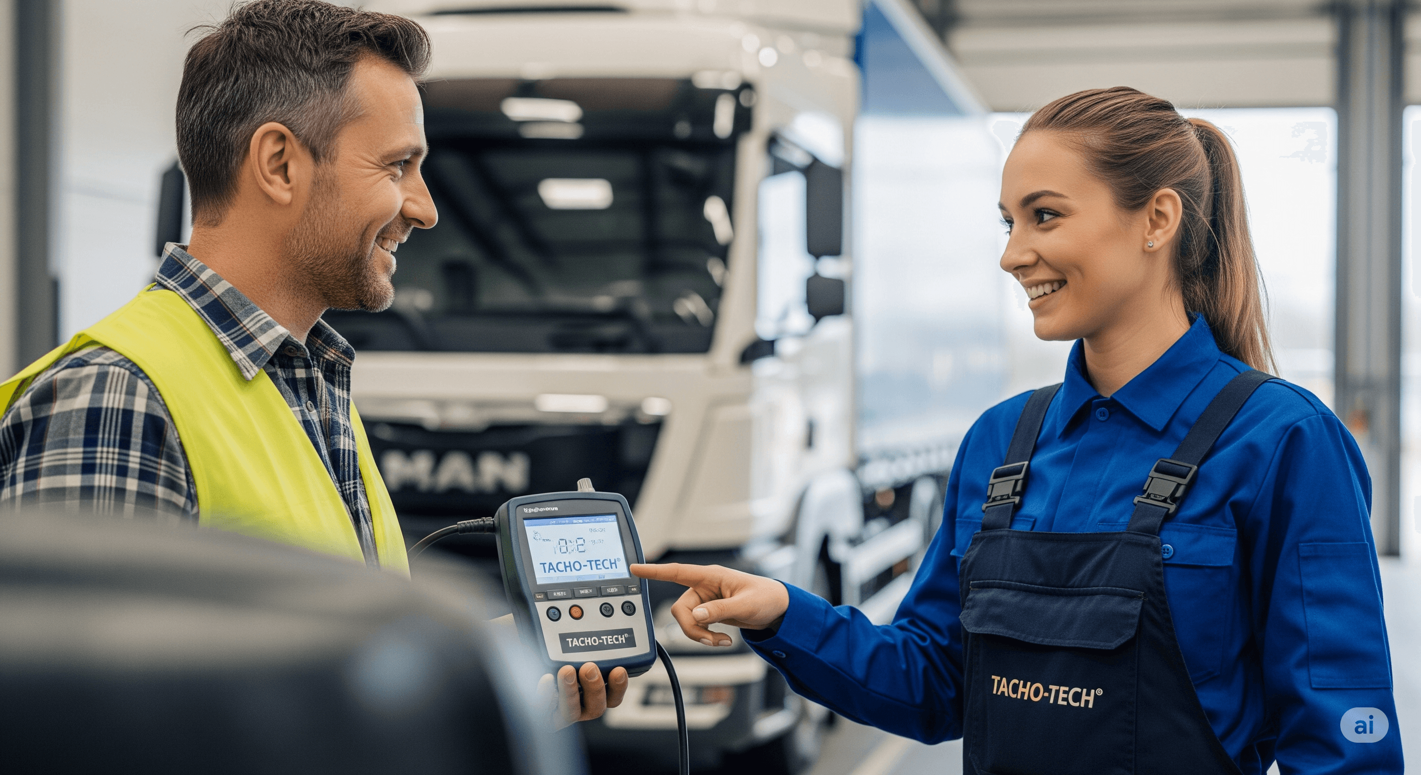 zdjęcie serwisu tachografów